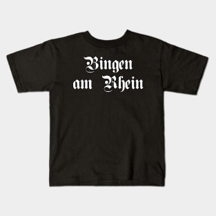 Bingen am Rhein written with gothic font Kids T-Shirt